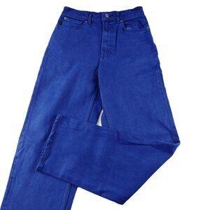 Everlane Way High Straight Leg Jean Women's Size 26 Tall Blue Low Stretch